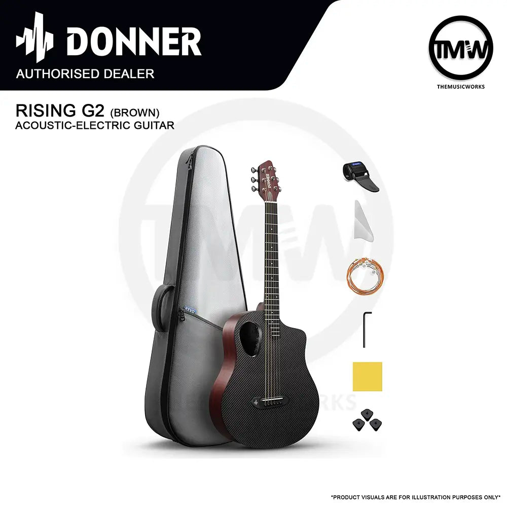 Donner Rising G2 Acoustic-Electric Guitar
