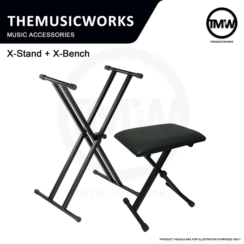 Keyboard Piano X-Stand & X-Bench Bundle