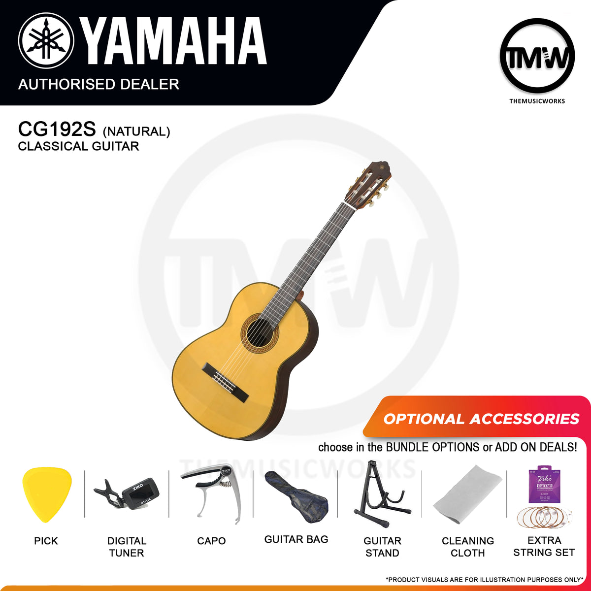 Yamaha CG192S Classical Guitar