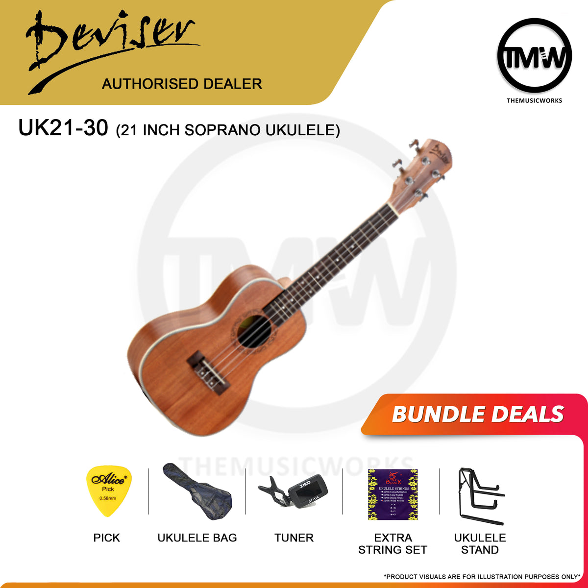 Deviser UK21-30 Ukulele