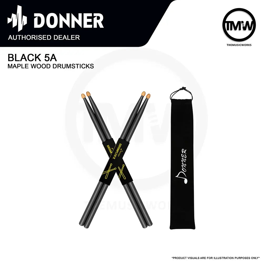 Donner Black Drumsticks