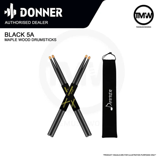 Donner Black Drumsticks