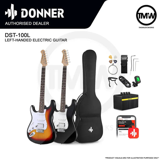 Donner DST-100L Left-Handed Electric Guitar