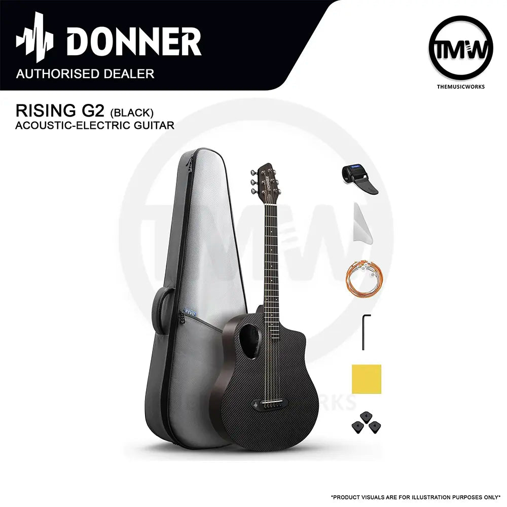 Donner Rising G2 Acoustic-Electric Guitar