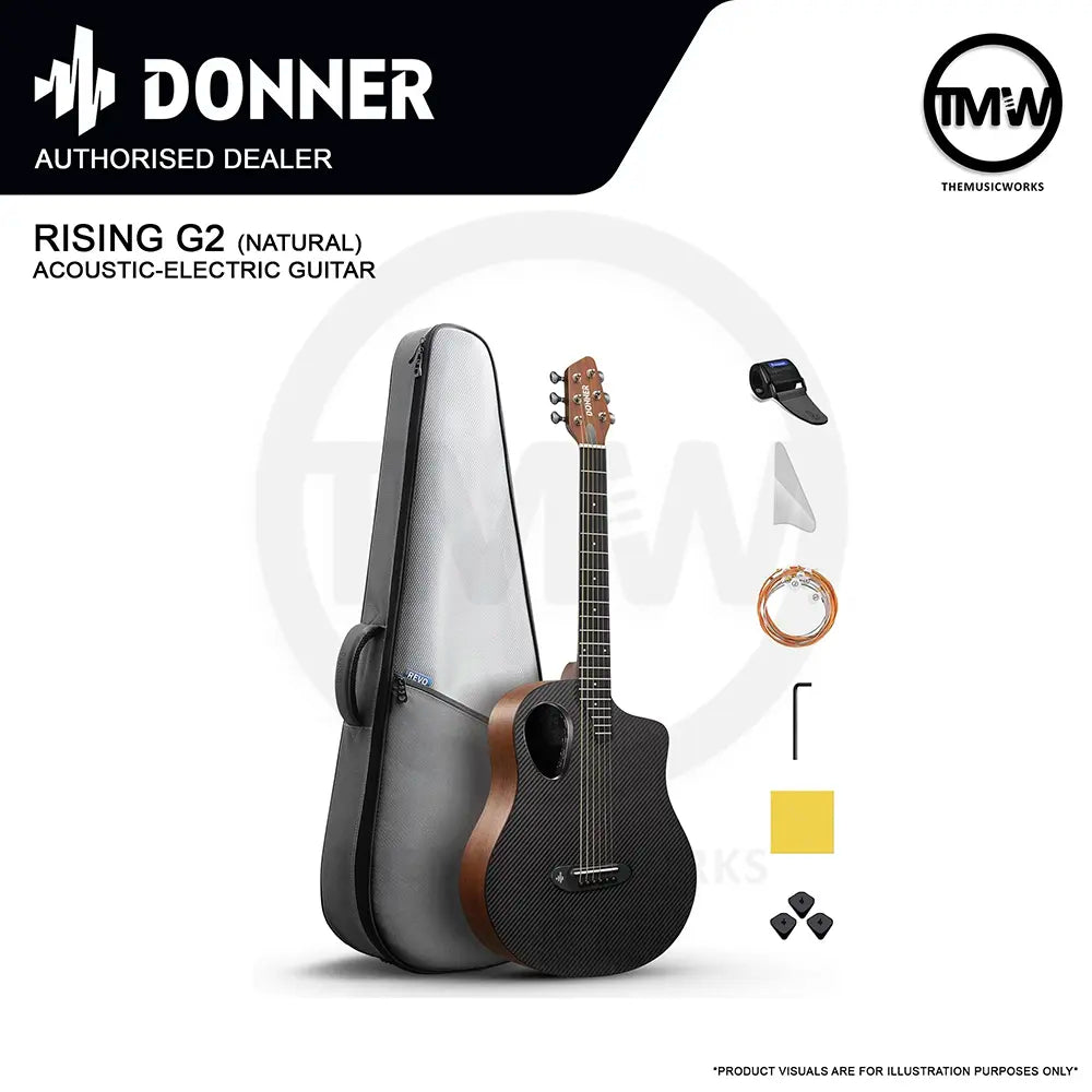 Donner Rising G2 Acoustic-Electric Guitar
