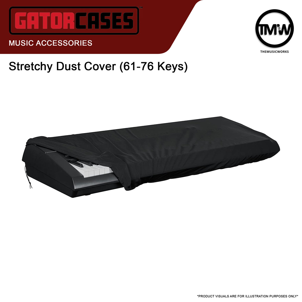 Gator GKC-1540 Keyboard Cover 61-76 Keys