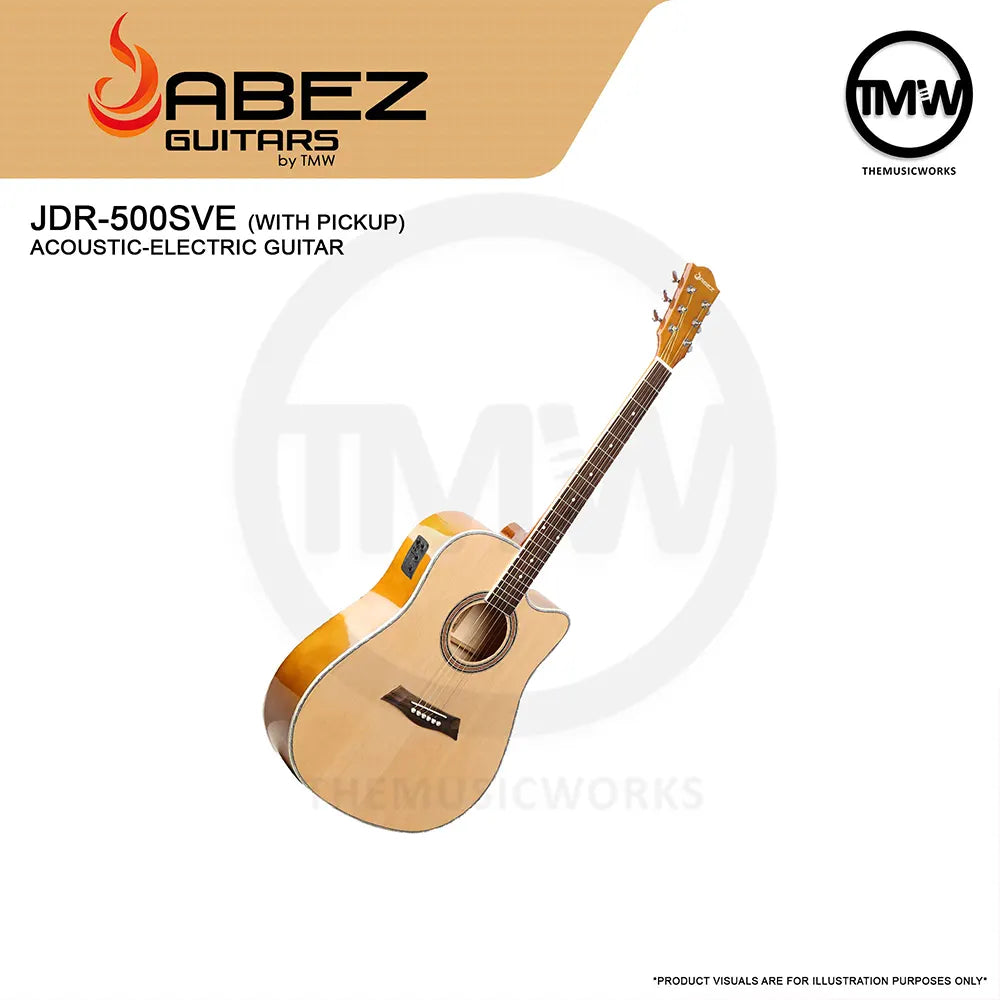 Jabez JDR-500SVE Acoustic-Electric Guitar