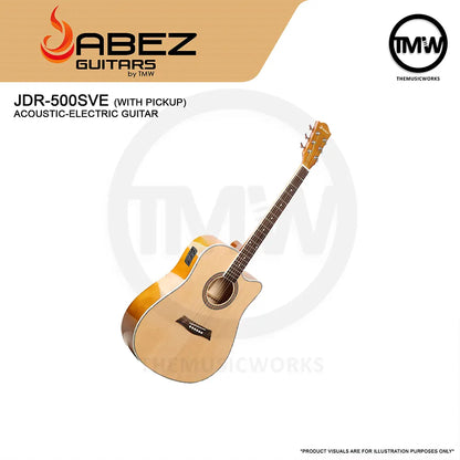 Jabez JDR-500SVE Acoustic-Electric Guitar