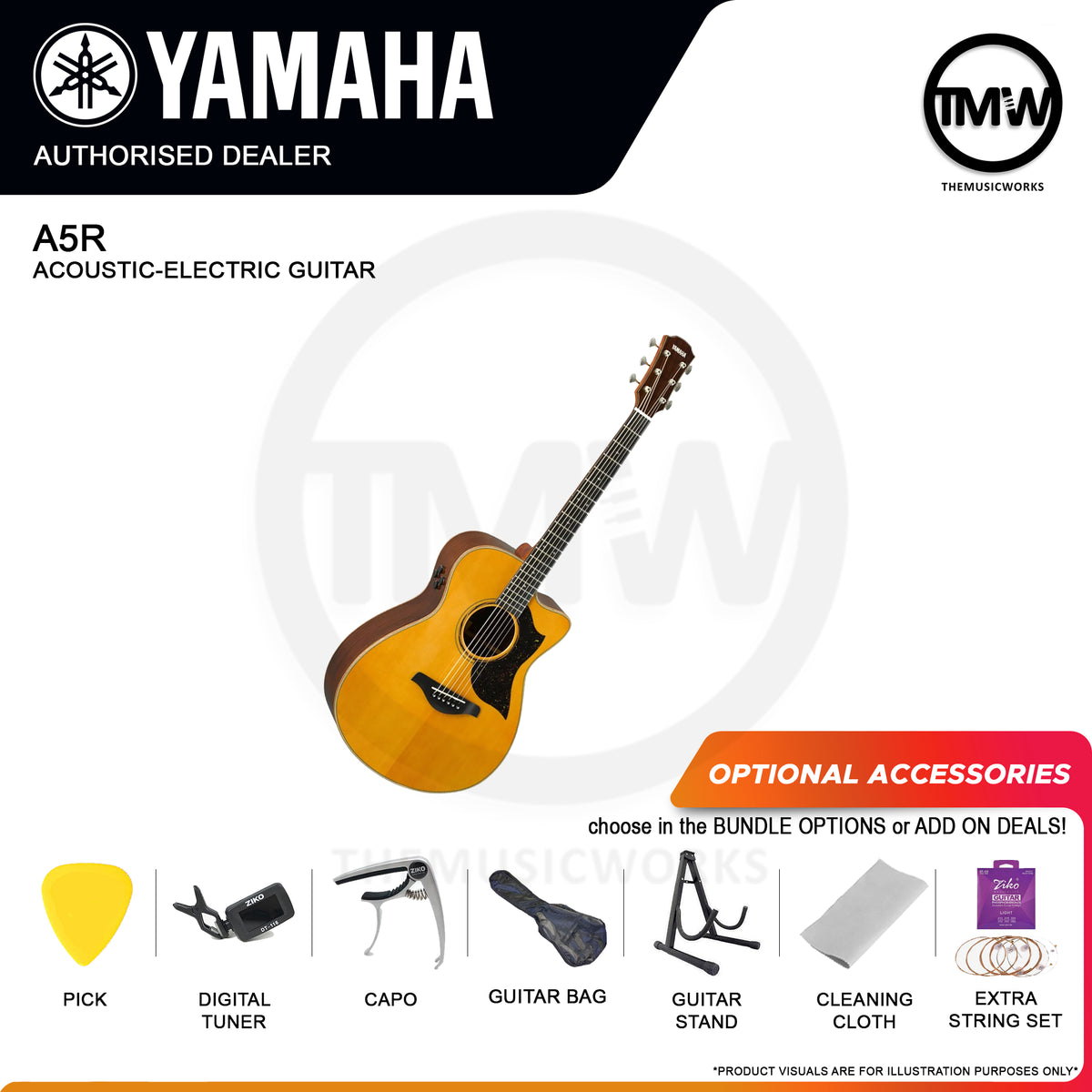 Yamaha A5R (ARE) Acoustic-Electric Guitar