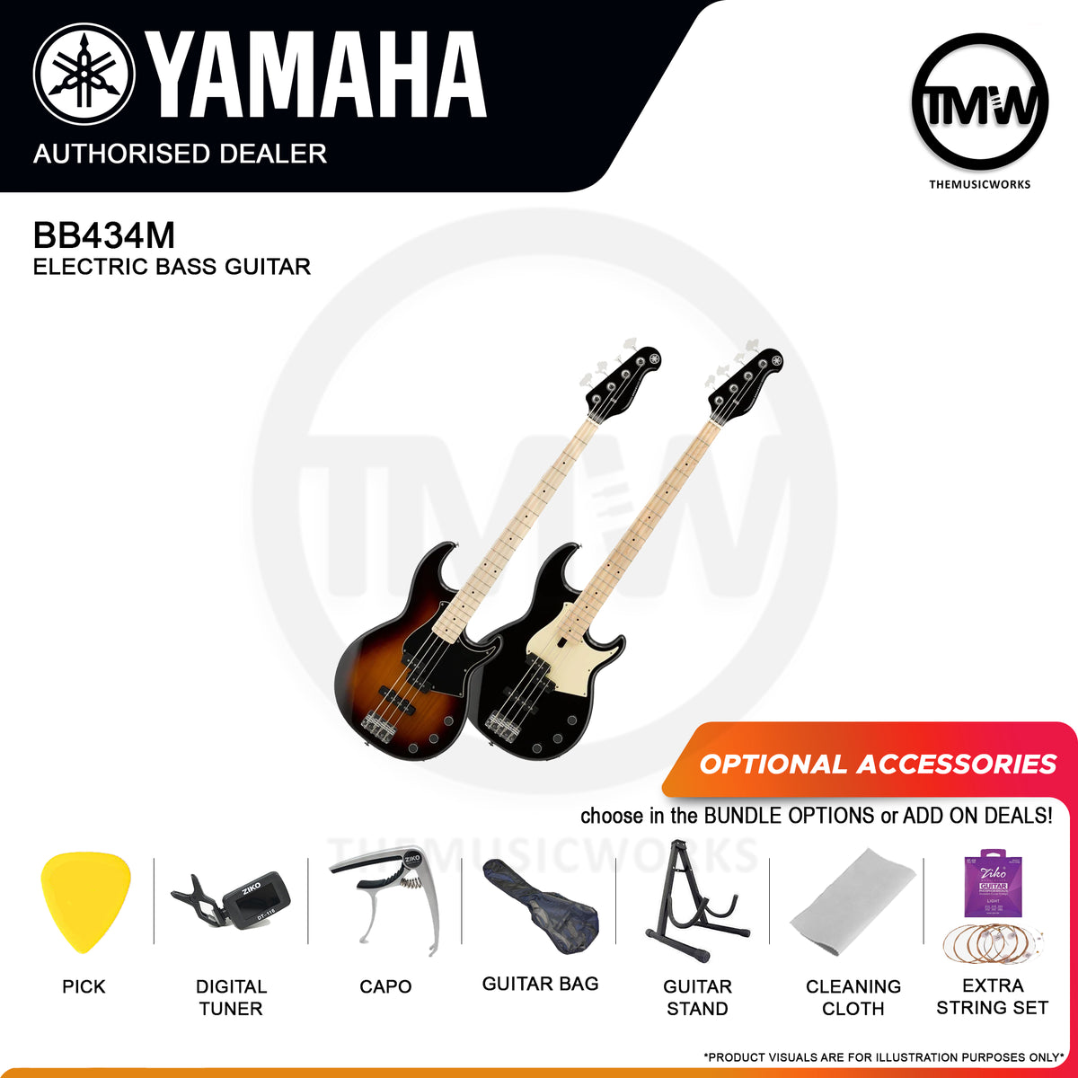 Yamaha BB434M Electric Bass Guitar