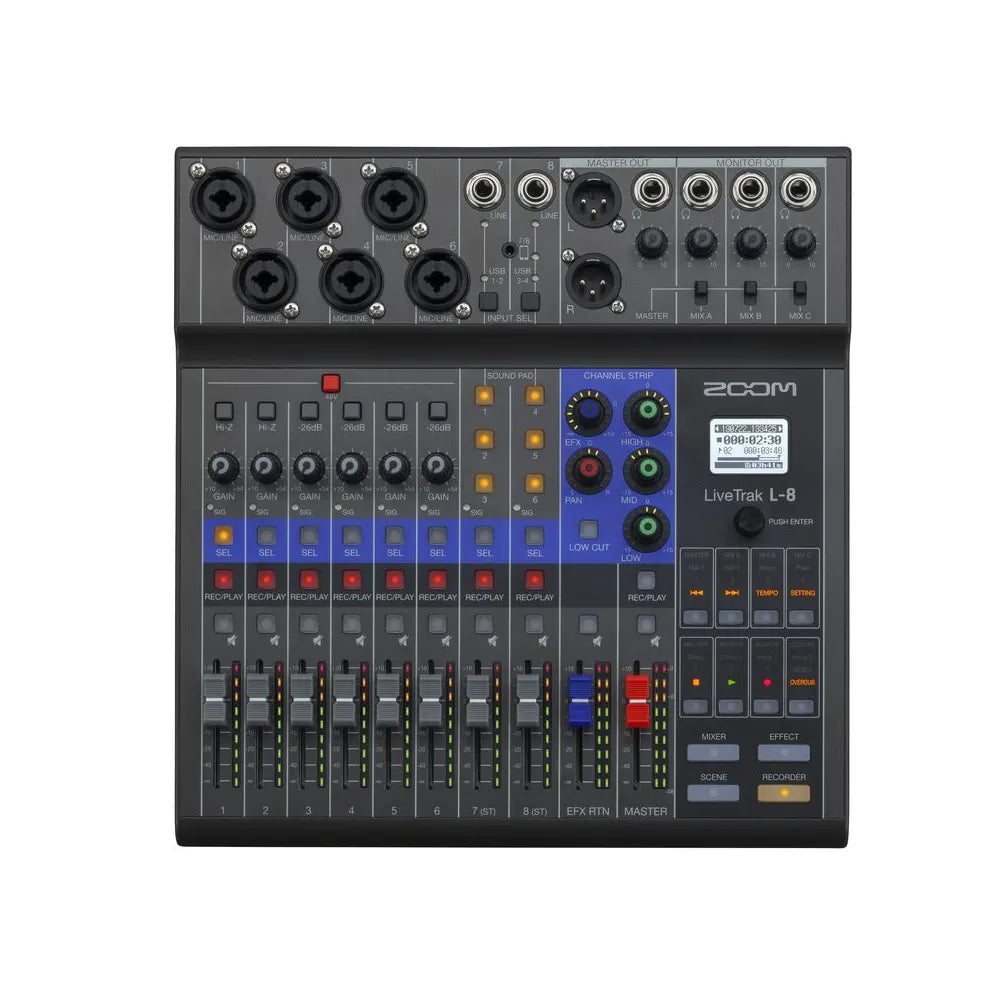 Zoom LiveTrak L-8 Mixer