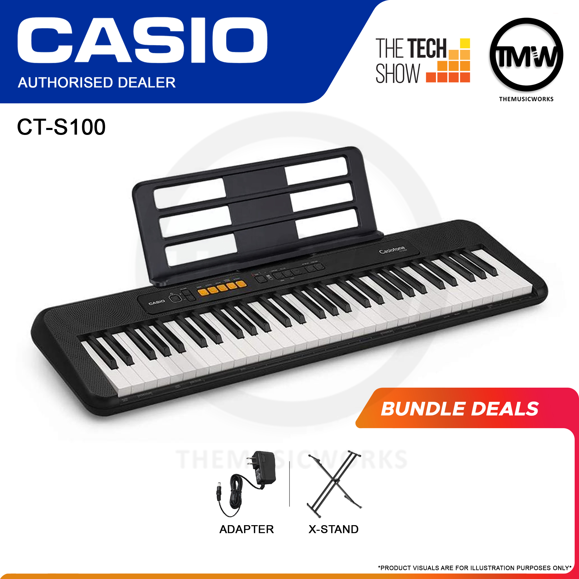 Casio CT-S100 Digital Piano Singapore COMEX The Tech Show December 2021 Bundle Deals