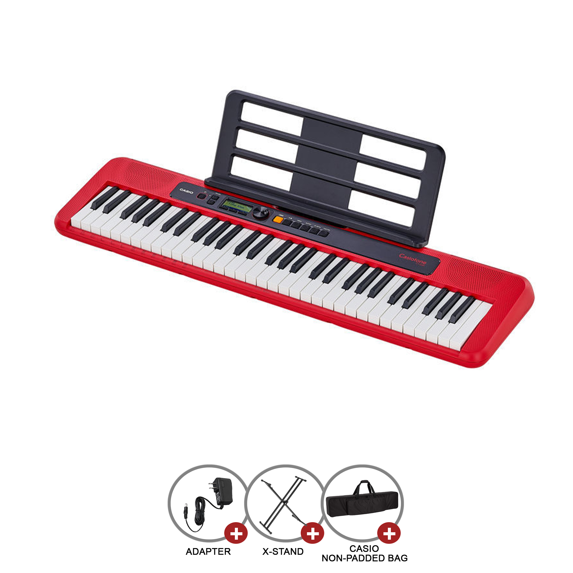 Casio CT-S200 (Red) 61 Keys Compact Portable Digital Casiotone Electronic  CTS-200 Keyboard + Bag CTS200 AA Battery CT S200 Kids Musical CTS 200  Instrument Absolute Piano The Music Works St | TMW