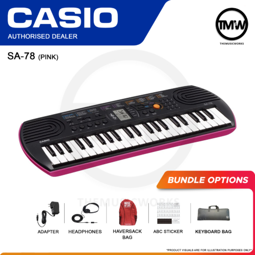 casio sa-78 pink mini digital keyboard singapore