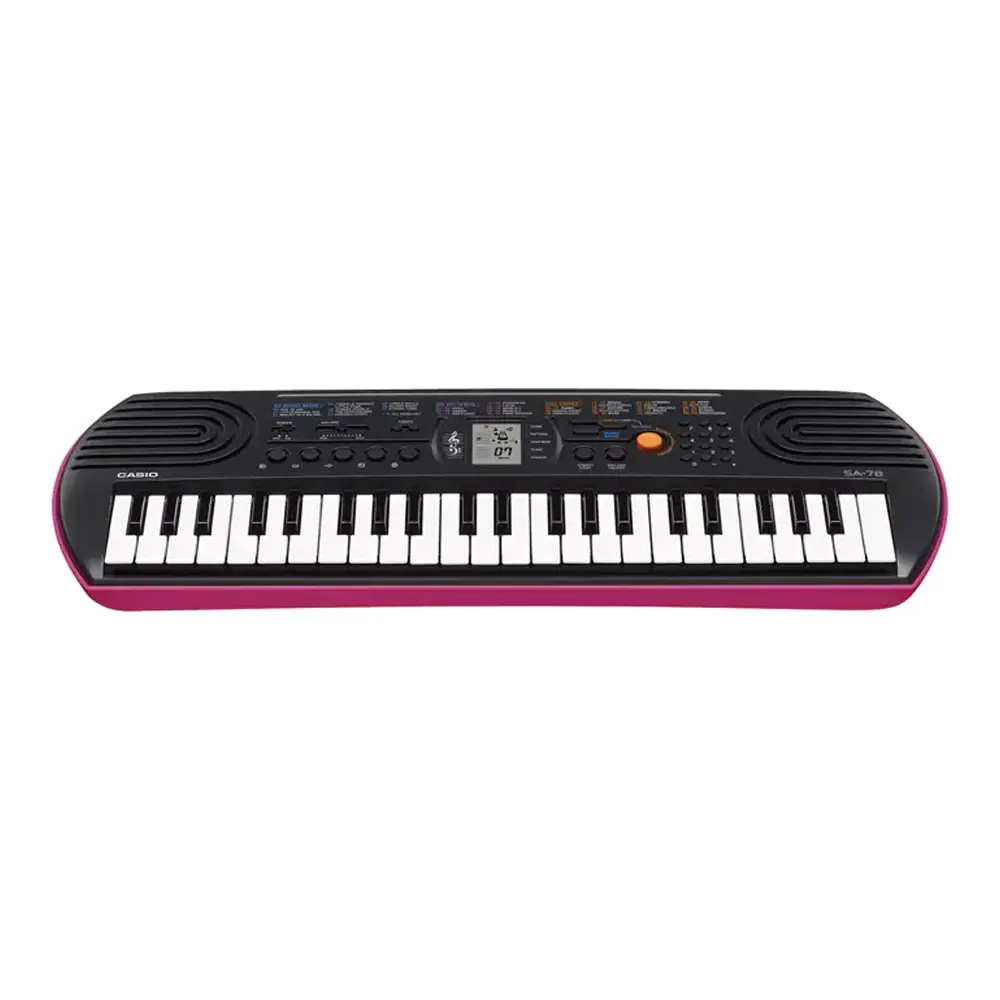 casio sa-78 pink mini portable keyboard tmw singapore front view