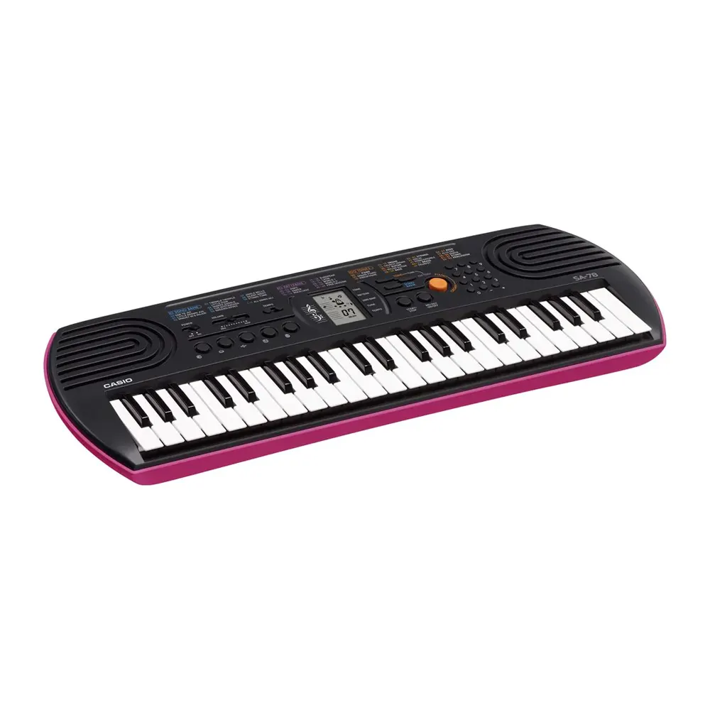 casio sa-78 pink mini portable keyboard tmw singapore side view