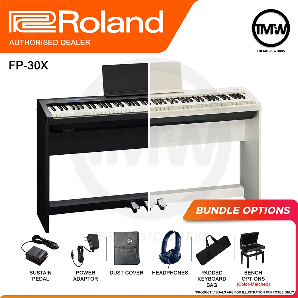 roland fp-30x portable home digital piano singapore tmw