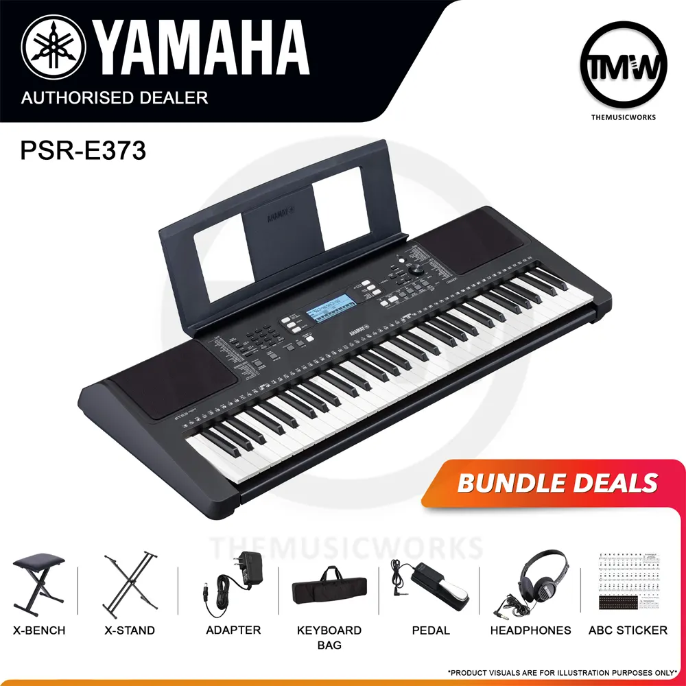 error consenso Discriminar Yamaha PSR-E373 61-Key Portable Keyboard Piano | TMW