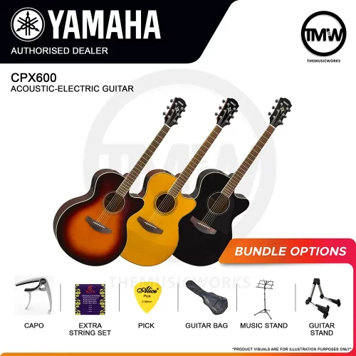 yamaha cpx600 acoustic-electric guitar tmw singapore