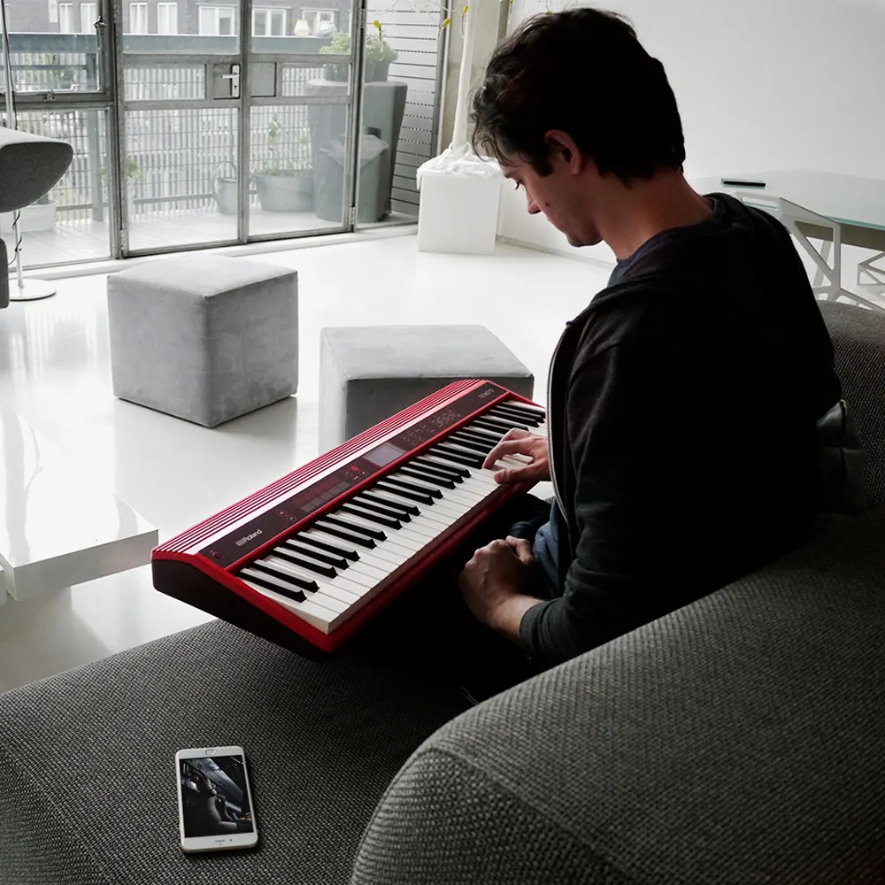 roland go keys bluetooth connection to smartphone