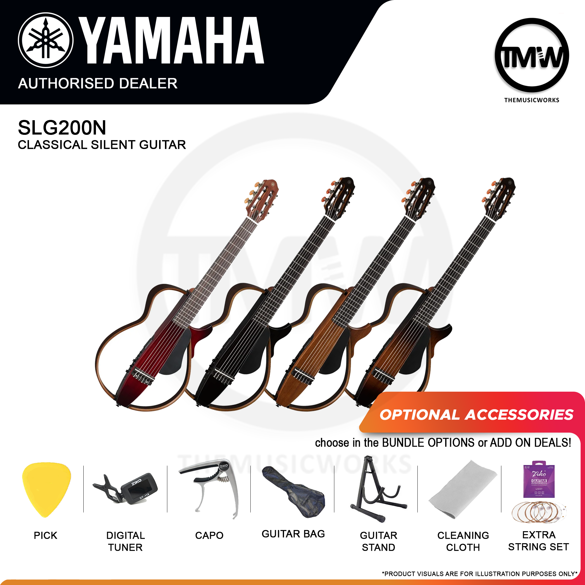 yamaha slg200n classical silent guitar tmw singapore
