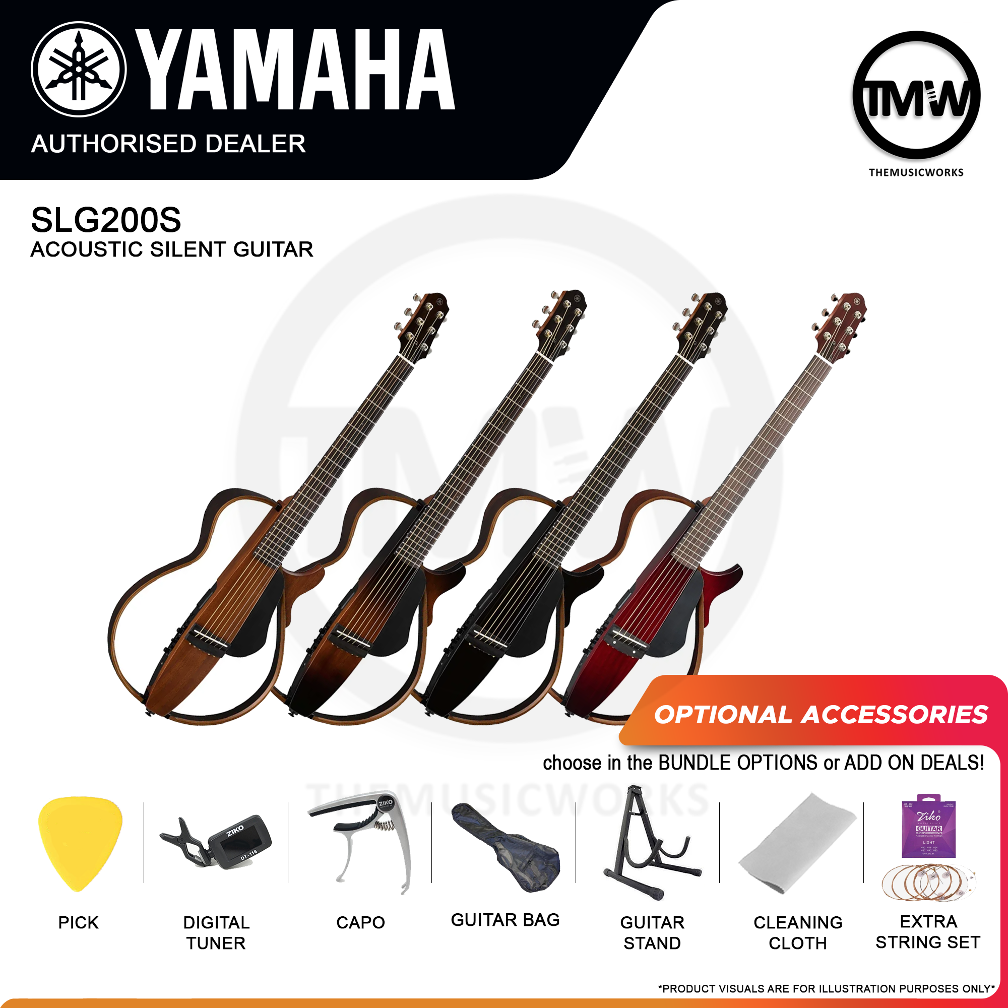 yamaha slg200s acoustic silent guitar tmw singapore