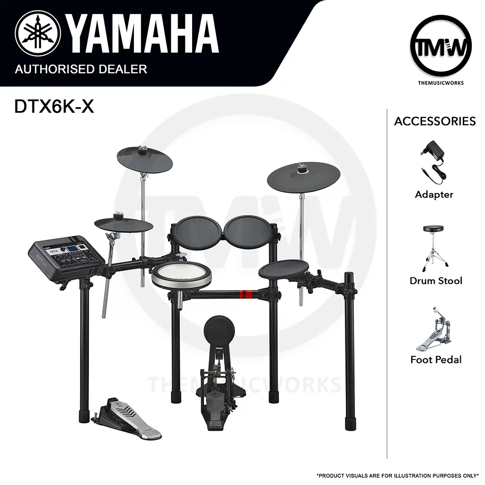 yamaha dtx6k-x electronic drum kit tmw singapore