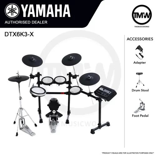 yamaha dtx6k3-x electronic drums tmw singapore