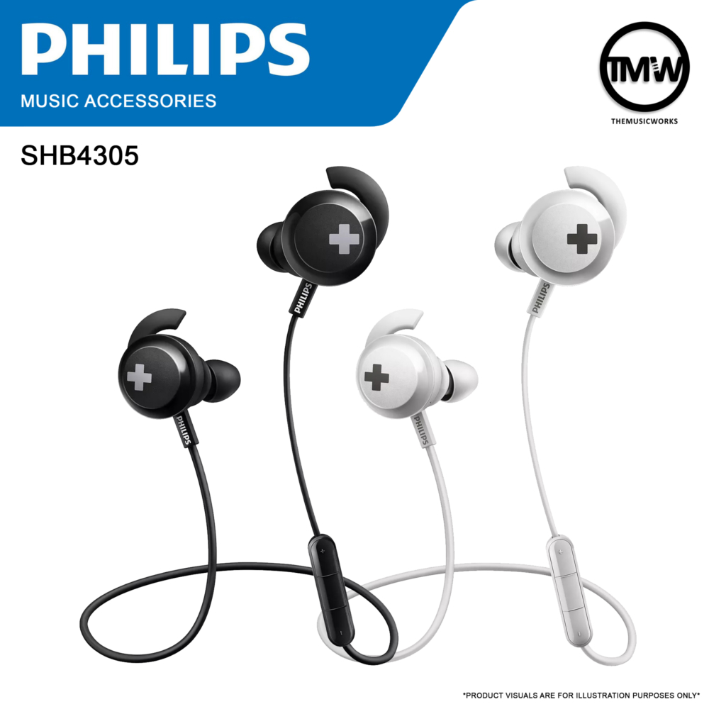 Philips SHB4305 Bass+ Bluetooth Wireless Headphones