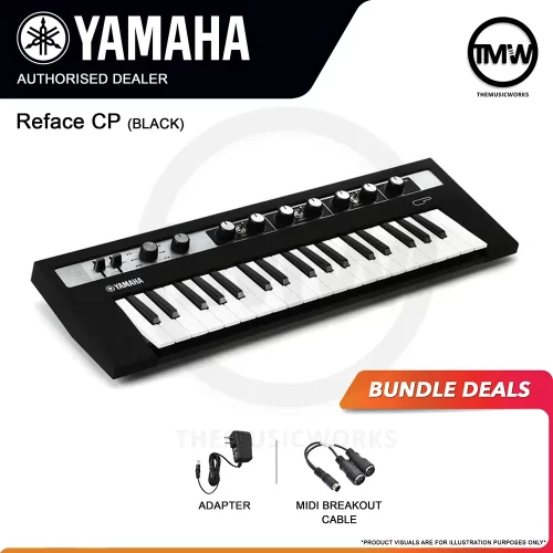 yamaha reface cp synthesizer keyboard tmw singapore adaptor midi cable