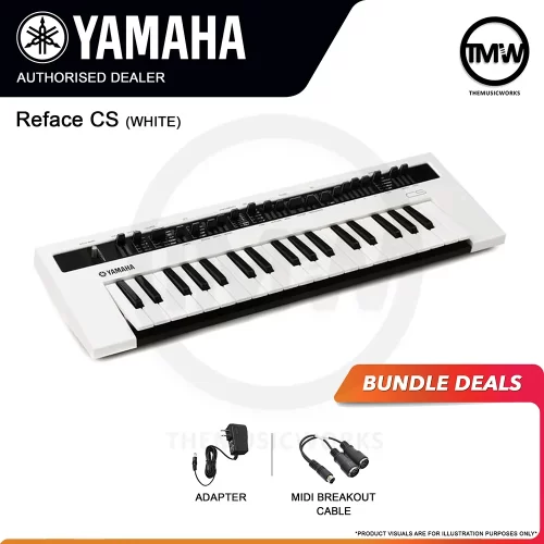 yamaha reface cs synthesizer keyboard tmw singapore adaptor midi cable