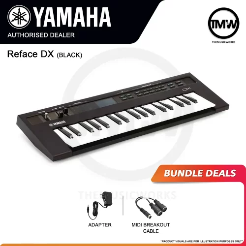 yamaha reface dx synthesizer keyboard tmw singapore adaptor midi cable