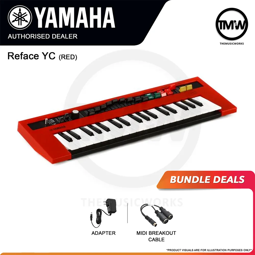 yamaha reface yc synthesizer keyboard tmw singapore adaptor midi cable yamaha reface yc synthesizer keyboard tmw singapore adaptor midi cable