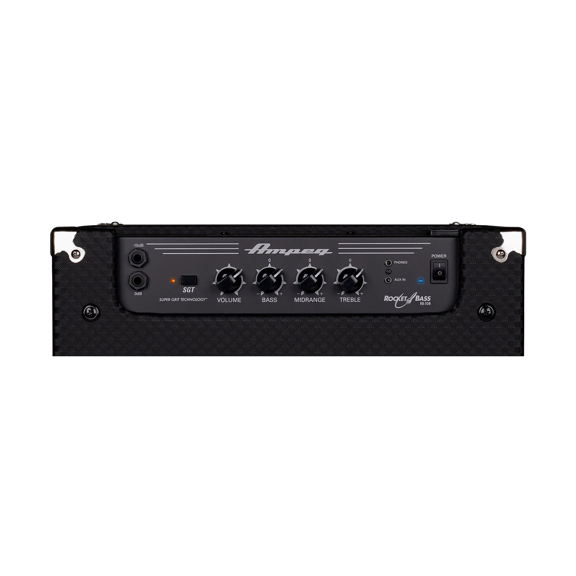 ampeg rb-108 bass combo amp controls view