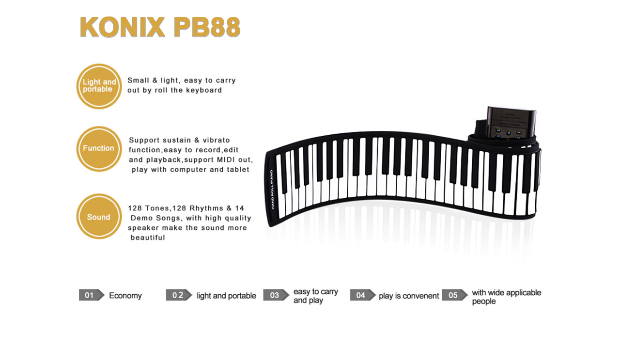 konix pb88 foldable piano