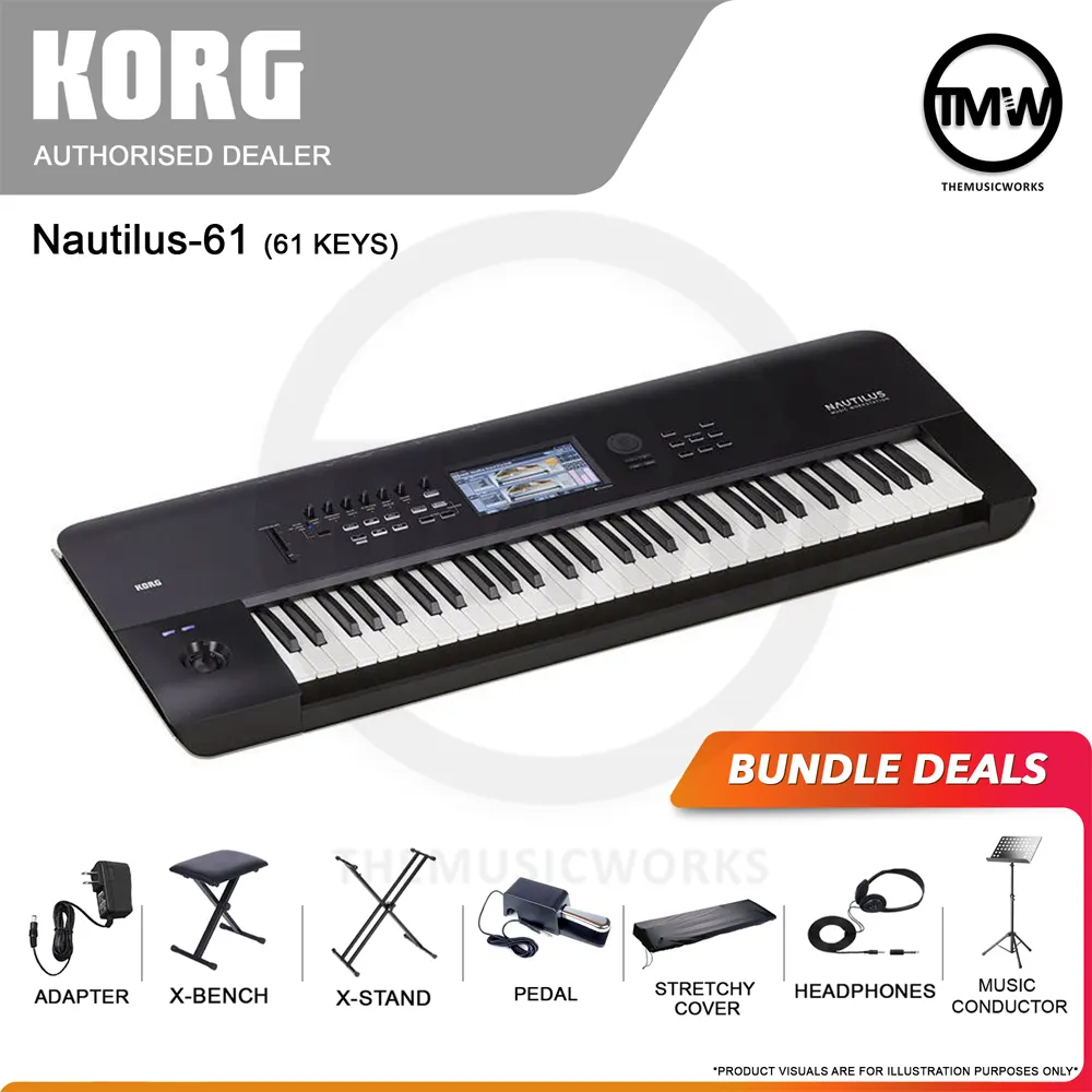 korg nautilus-61 synthesizer workstation keyboard tmw singapore
