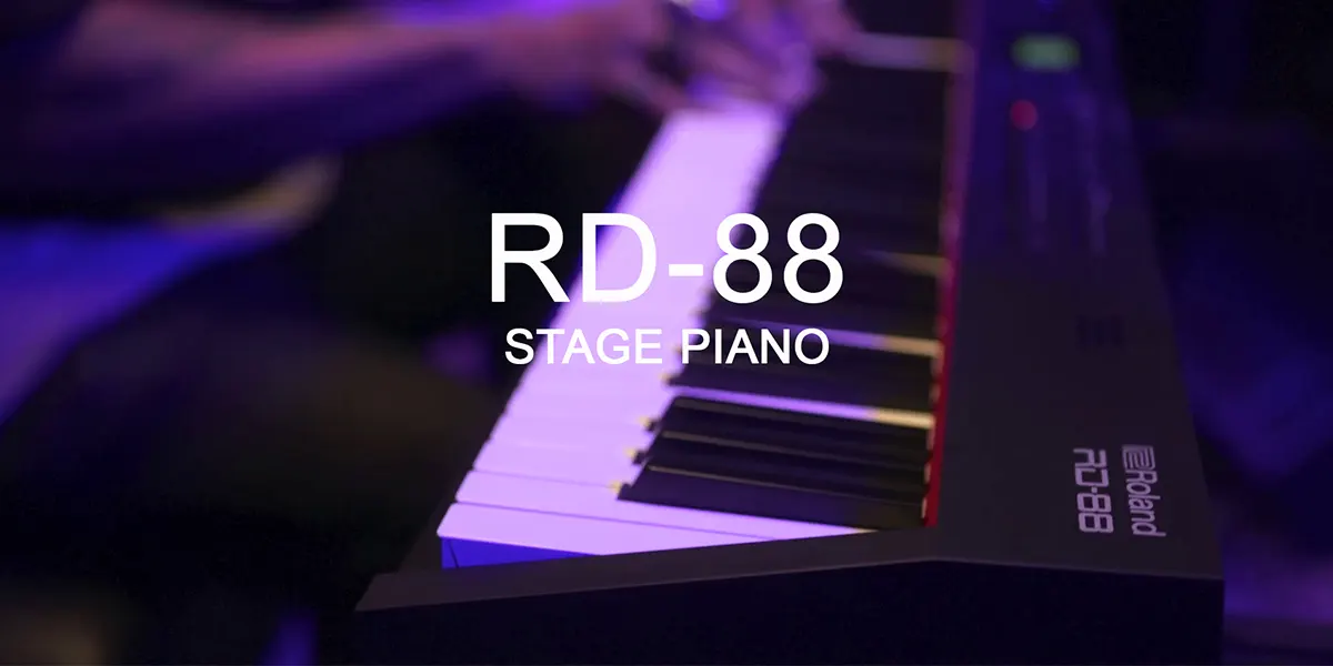 roland rd-88 digital stage piano with bulit-in speakers