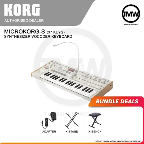 korg microkorg-s analog synthesizer vocoder keyboard tmw singapore adaptor x-stand x-bench