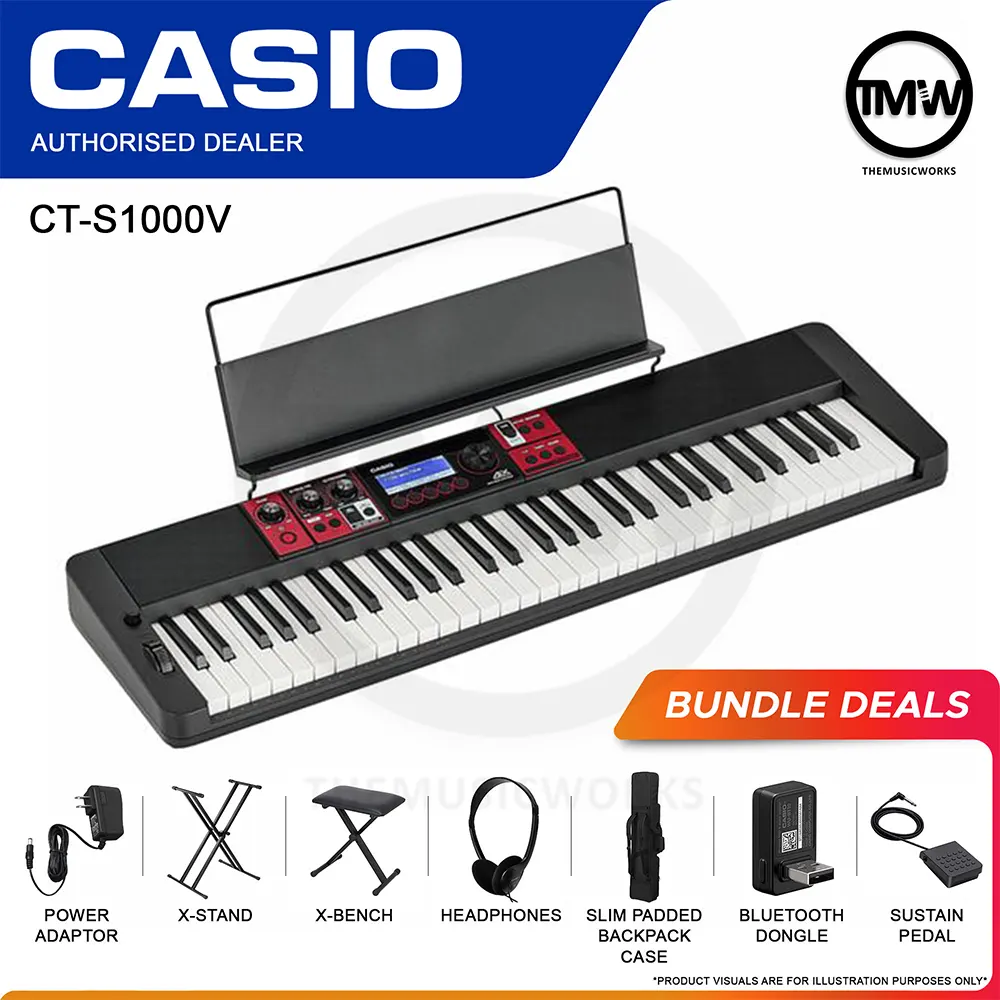 casio ct-s1000v portable arranger vocal synthesizer keyboard singapore tmw