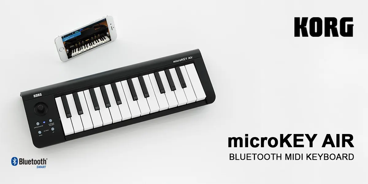 korg microkey air usb bluetooth keyboard midi controller