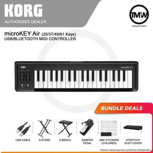 korg microkey air usb bluetooth midi controller keyboard tmw singapore
