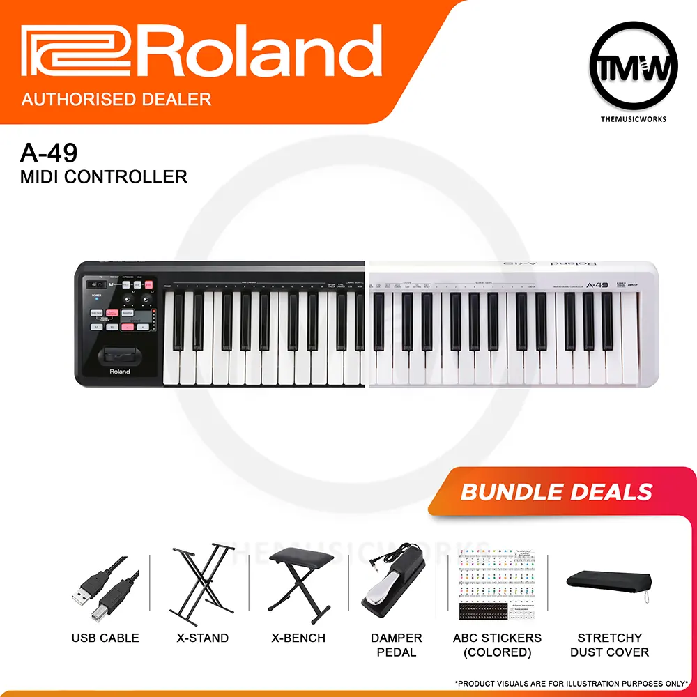 roland a-49 midi keyboard controller tmw singapore