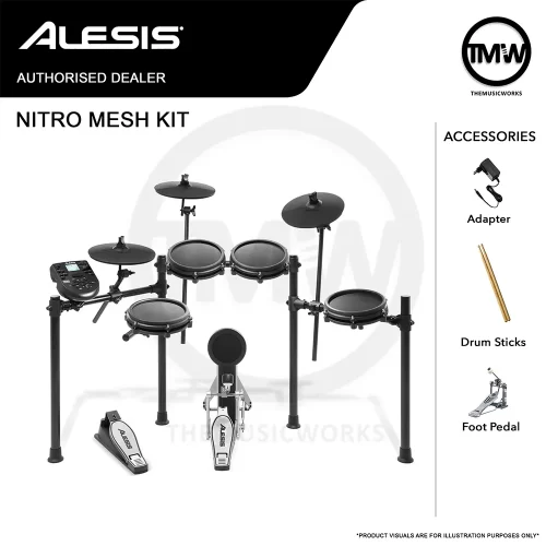 Alesis nitro mesh kit electronic drums tmw singapore