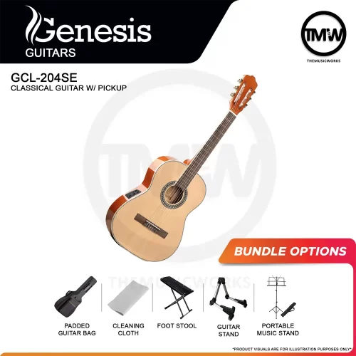 Genesis GCL-204SE classical-electric guitar tmw singapore