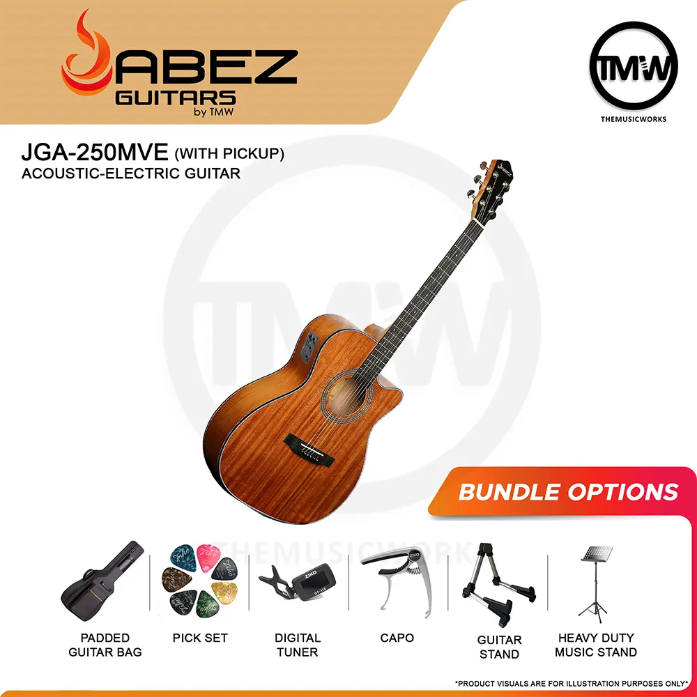 jabez jga-250mve acoustic-electric guitar tmw singapore