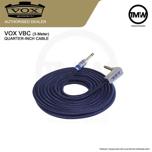 vox vbc 3-meter bass quarter inch cable tmw singapore