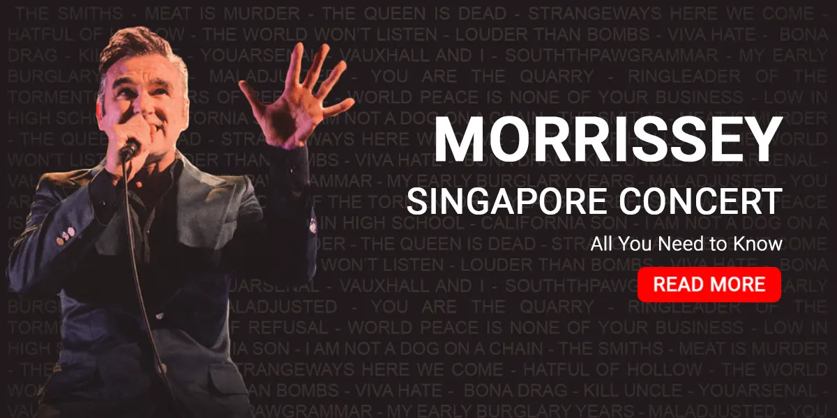 Morrissey concert in Singapore November 2023