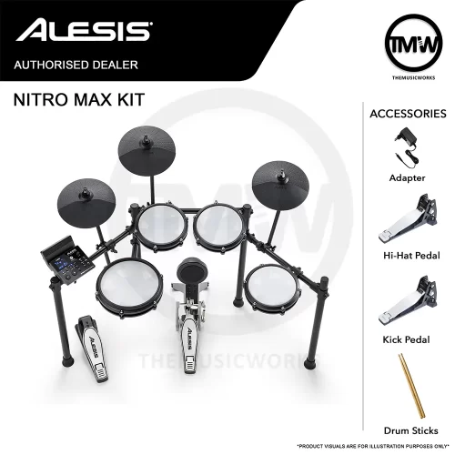 alesis nitro max kit electronic drums tmw singapore