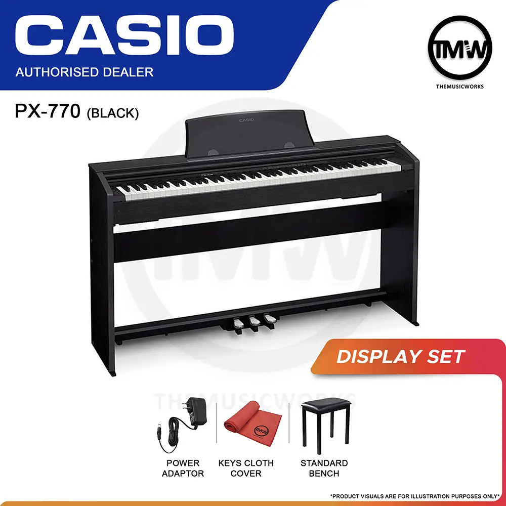 Casio PX-770 Black digital piano tmw singapore b-stock