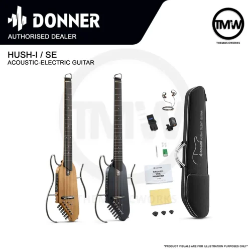 Donner Hush-I Travel Acoustic-Electric Guitar TMW Singapore